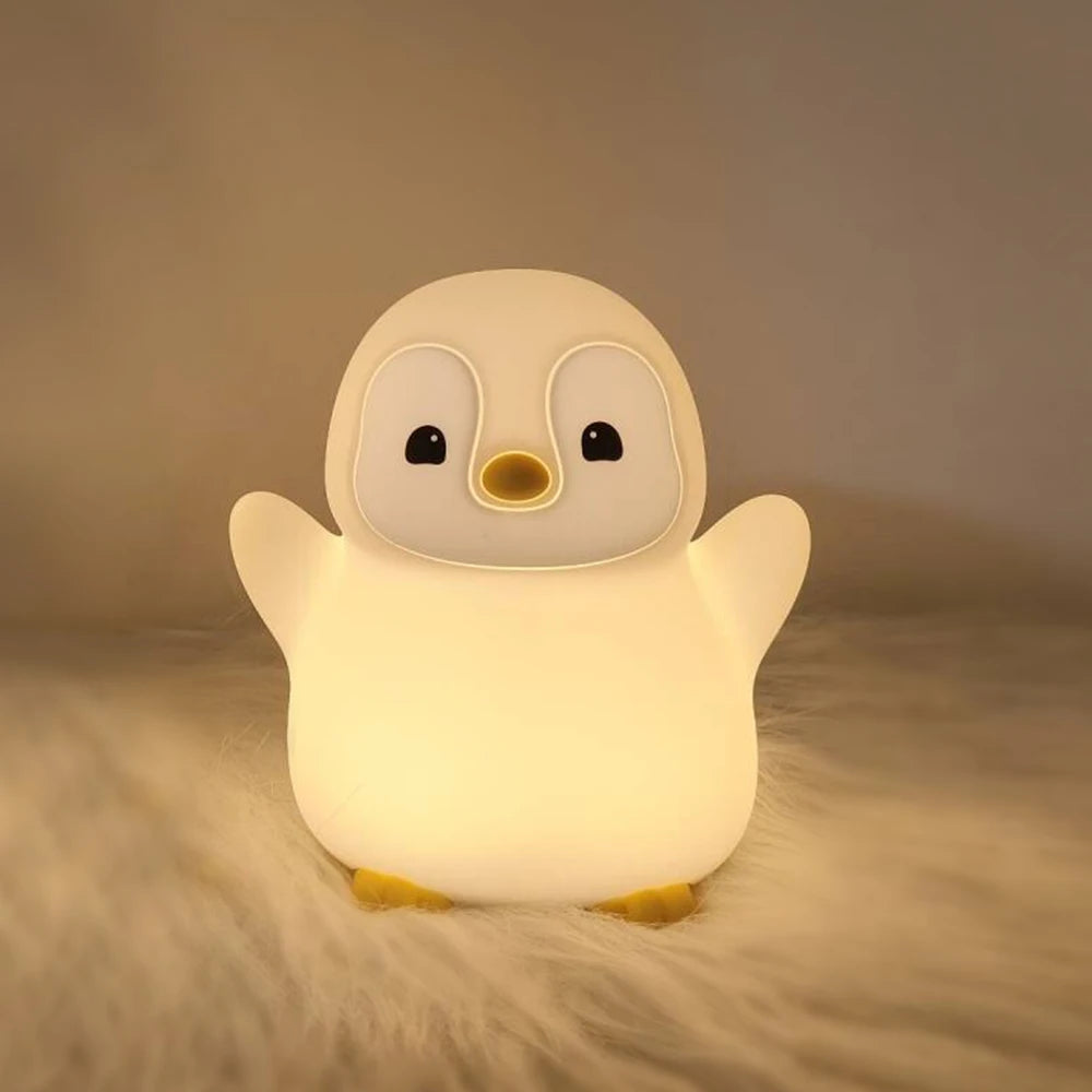 douceur de la pingouin veilleuse enfant