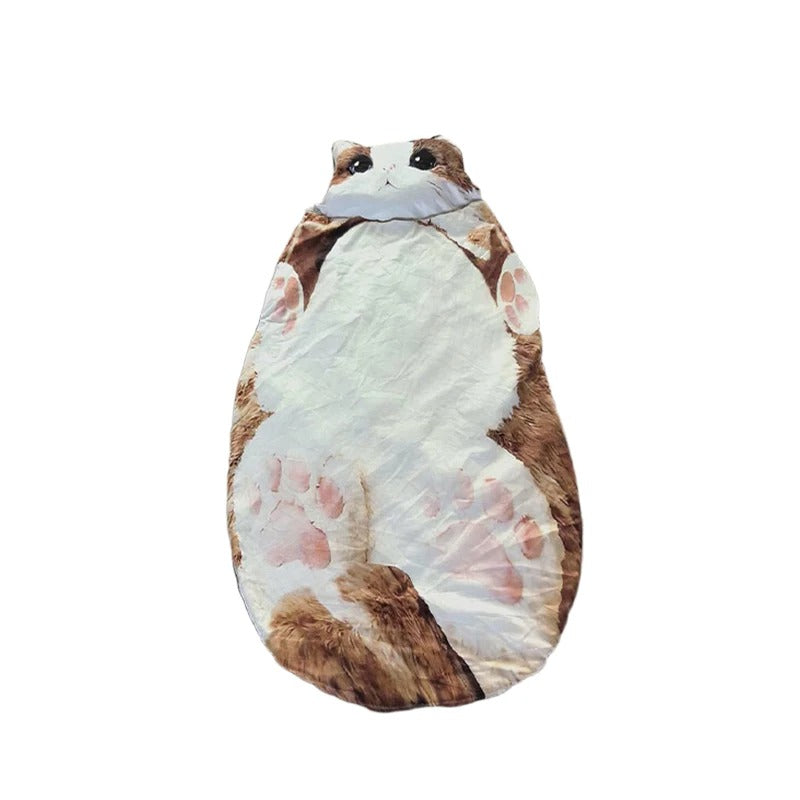 sac de couchage chat peluche enfant – enveloppant & ultra doux | SleepingBag™
