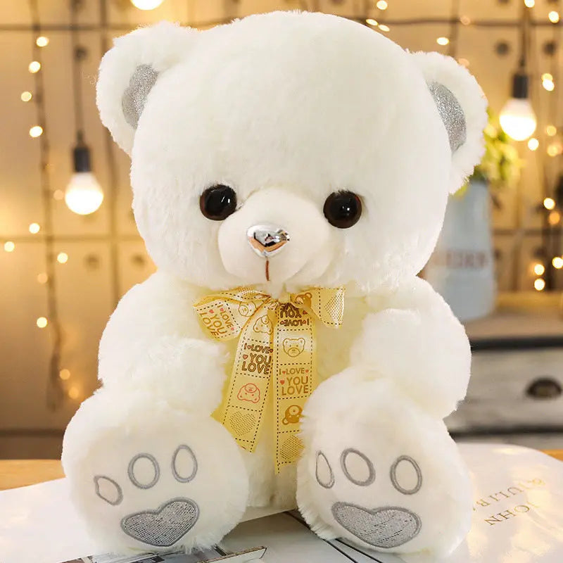 ours en peluche blanc love muebearplush