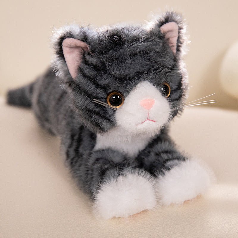 peluche chat - realiste gris | CatDoll - MUE - Mon Univers Enfant
