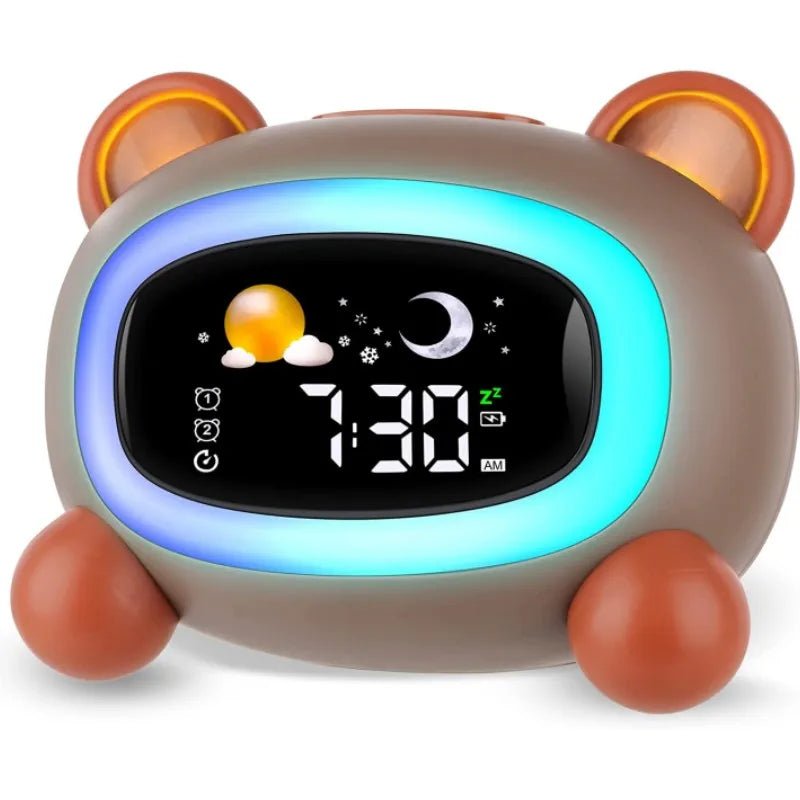 réveil veilleuse pédagogique enfant ours – apprentissage du sommeil enfant |SleepTraining