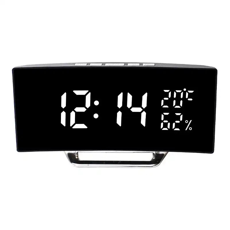 reveil horloge miroir électronique enfant – réveil numérique led avec affichage miroir