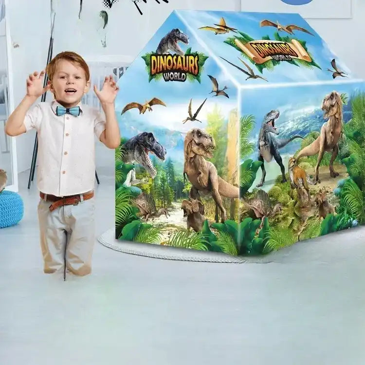 tente enfant cabane jeu de chasseur de dinosaures