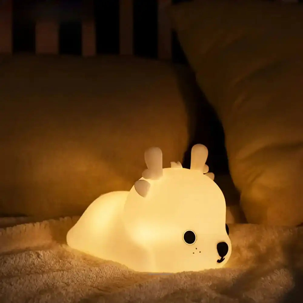veilleuse cerf compagnon de nuit paisible