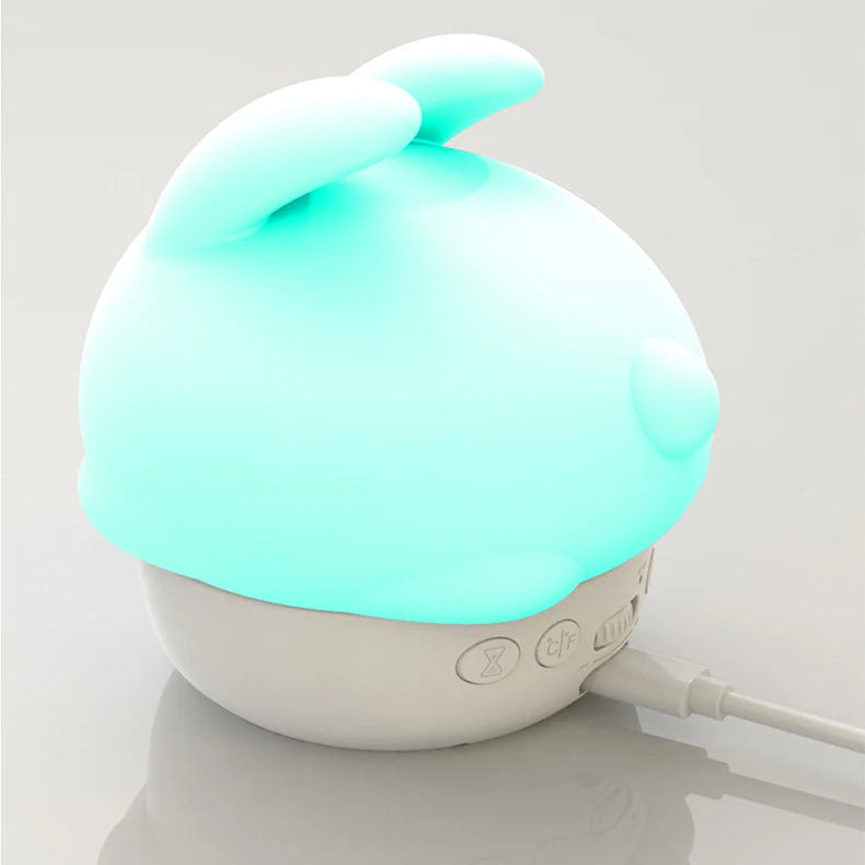 veilleuse reveil lapin rabbitclock lumiere verte