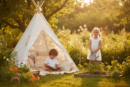 jeu d'aventure au jardin aux nuits sereines en été 