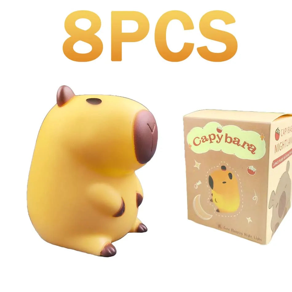 lampe capybara joueur - mini veilleuse 8.5cm