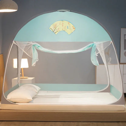 moustiquaire de lit style yourte pour enfant – baldaquin anti-moustiques fond fermé | YurtDream™