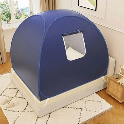 tente de lit enfant yourte – moustiquaire bleu foncé en dome | BedYurt™