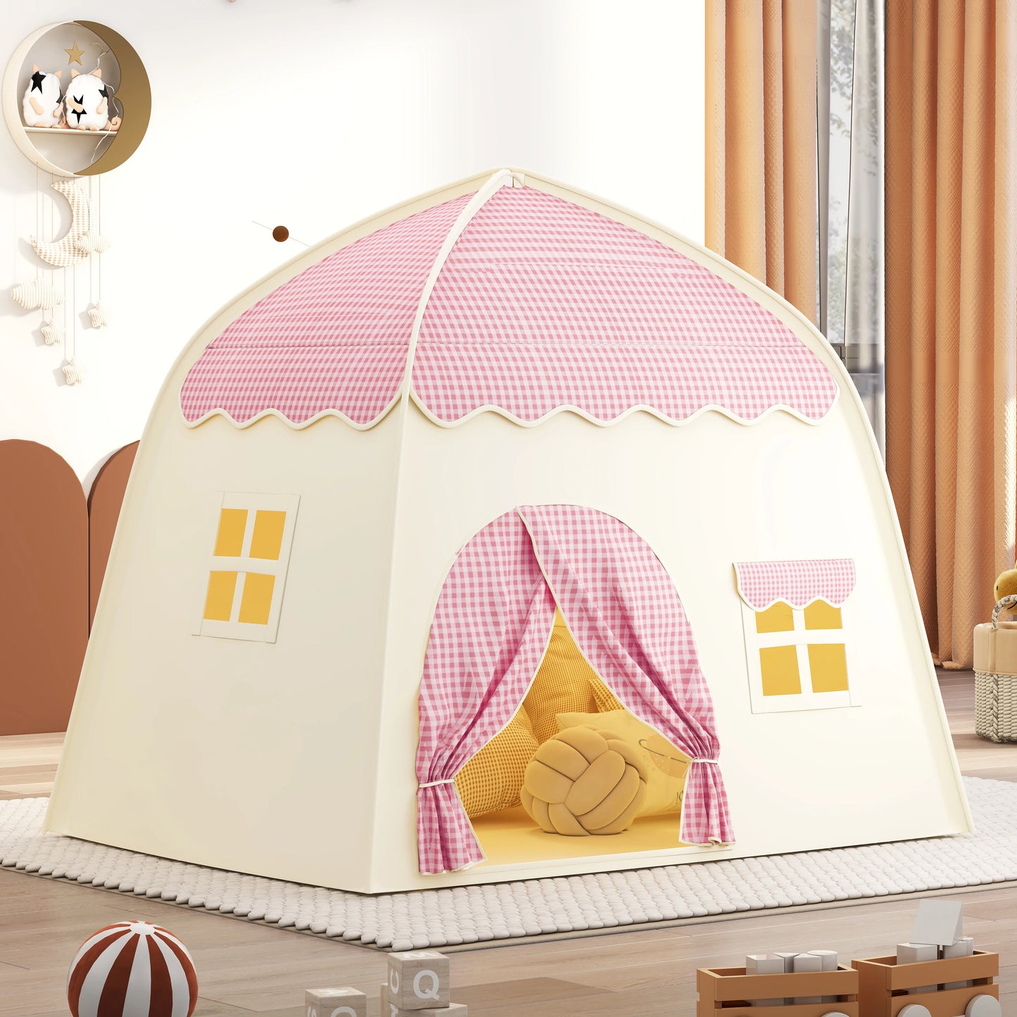 tente princesse enfant pliable – cabane de jeu intérieure et extérieure | HouseTent