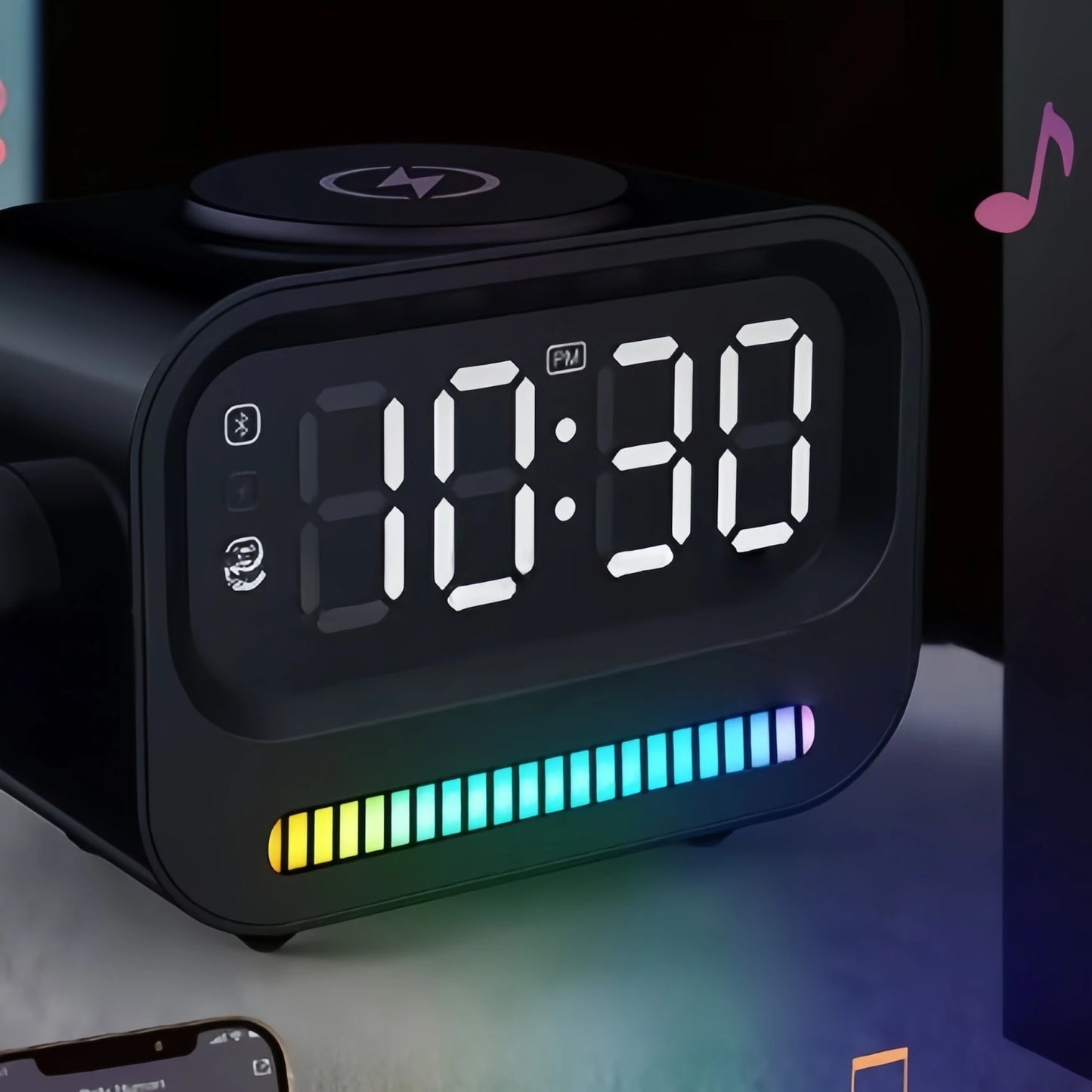 veilleuse réveil bluetooth | PhoneCharger™