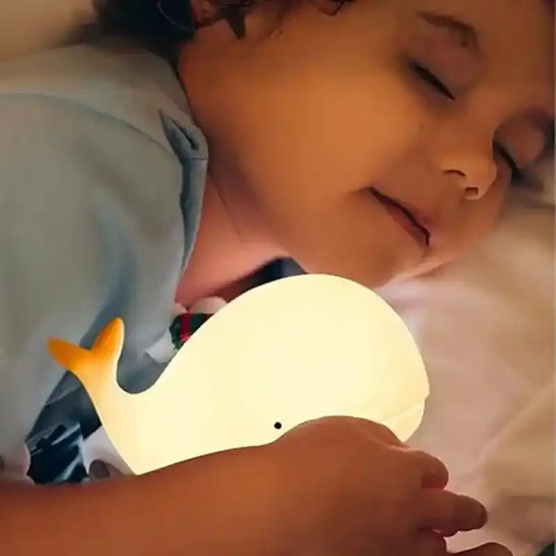 amie rassurant veilleuse baleine enfant