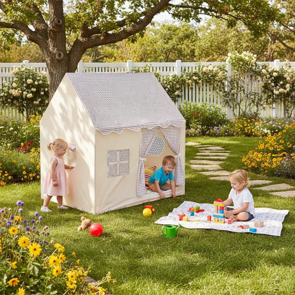 cabane enfant intérieur maison de jeu pliable grande taille playhouse dehors