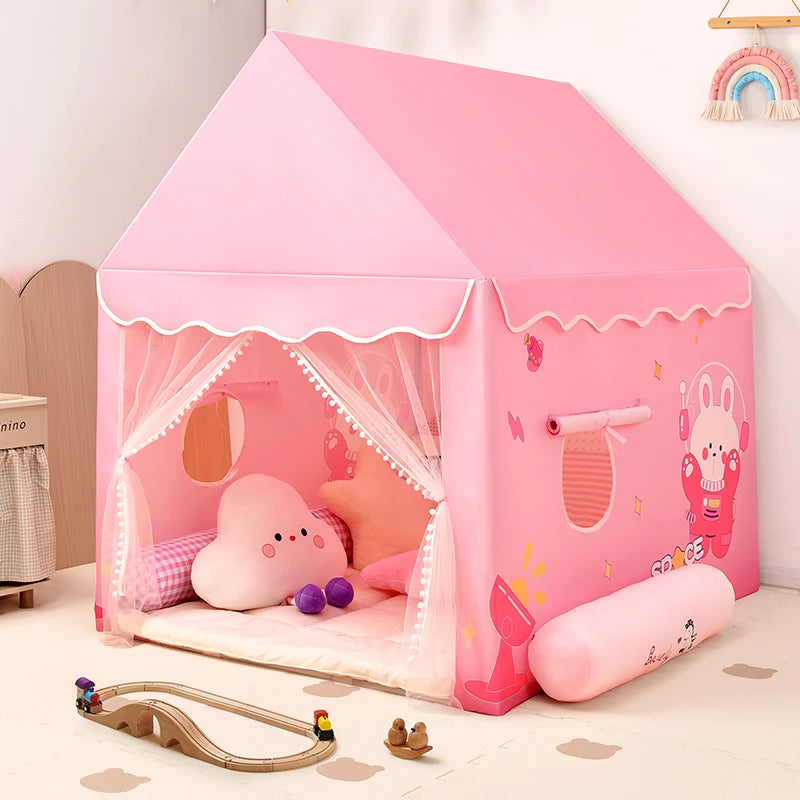 cabane enfant intérieur rose indoortent dans chambre