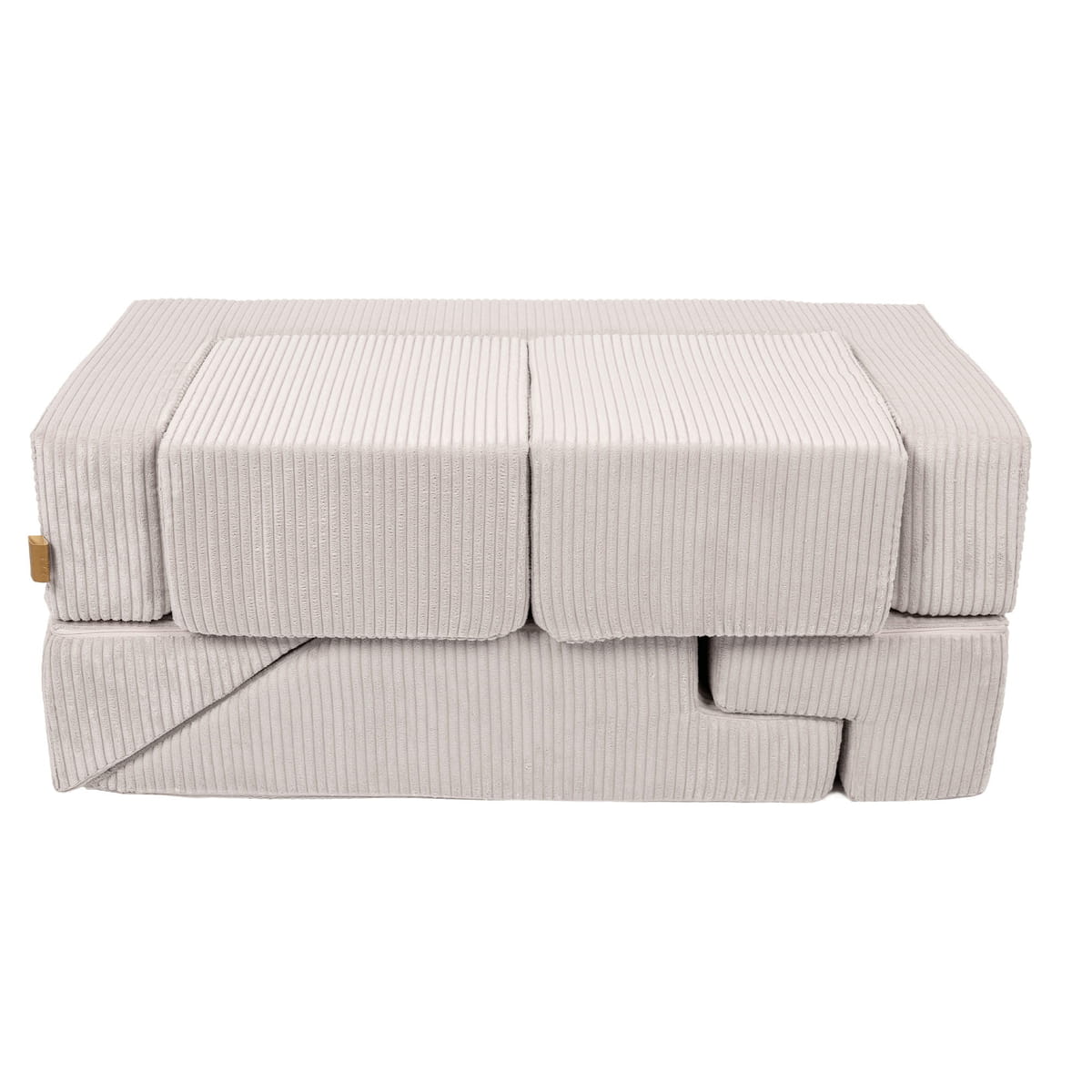 canapé modulable enfant en velours doux – bricks sofa ecru | JeuDeco - MUE - Mon Univers Enfant