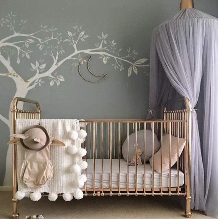 ciel de lit enfant  AuventGris lit enfant
