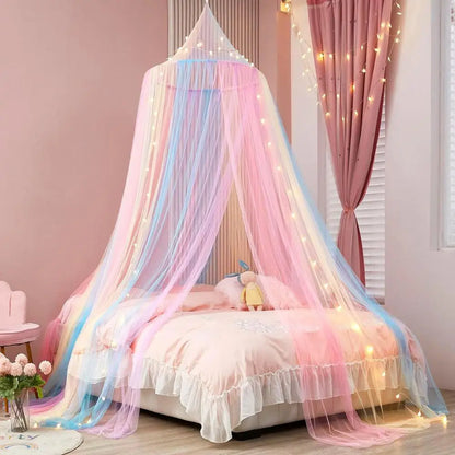ciel de lit moustiquaire RainbowNet au lit