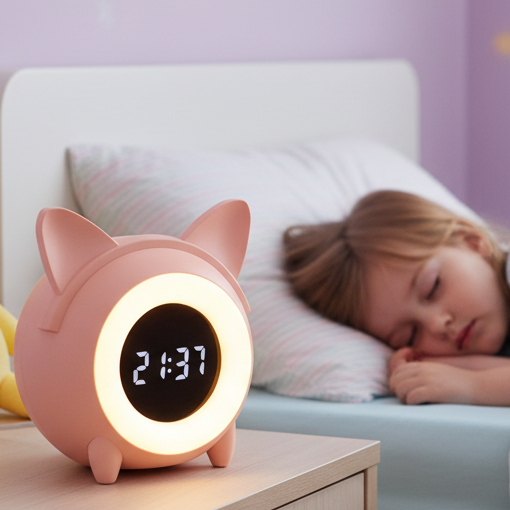 enfant dors reveil educatif chat pour enfants sleeptrainer