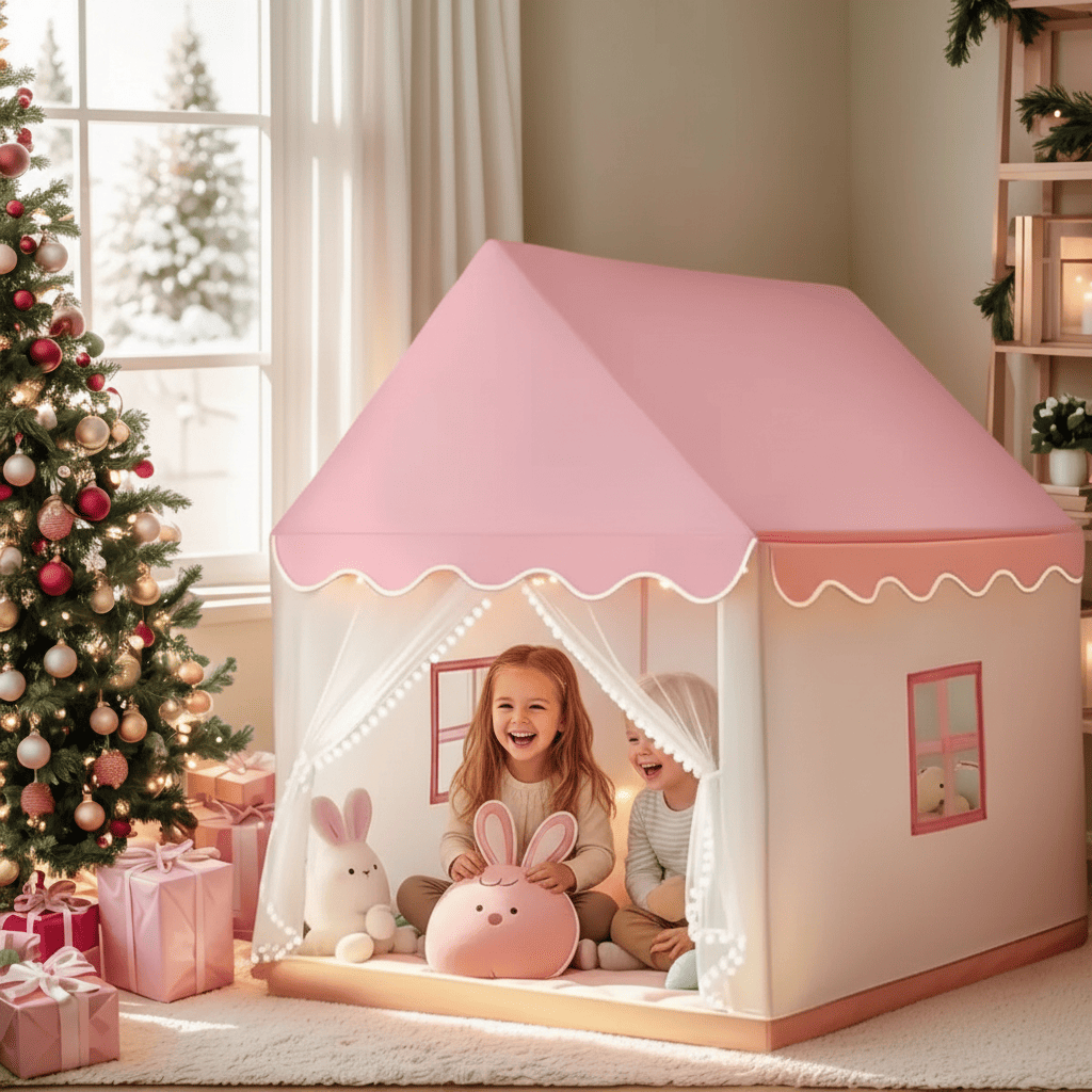 enfants dans cabane enfant intérieur indoortent