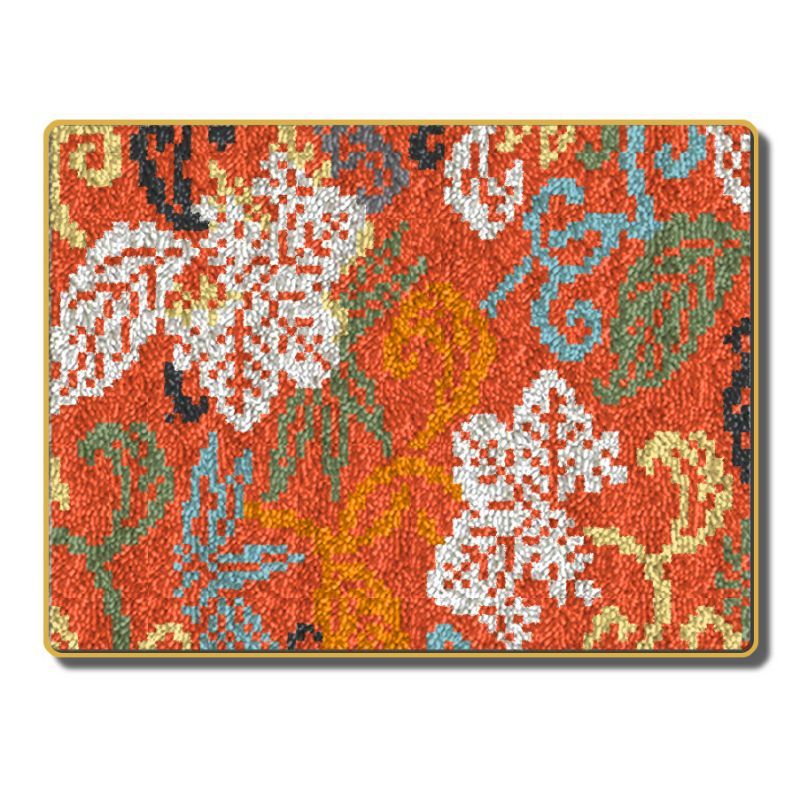 tapis enfant - fleurs des champs – broderie artisanale douce & lavable | KidsMat