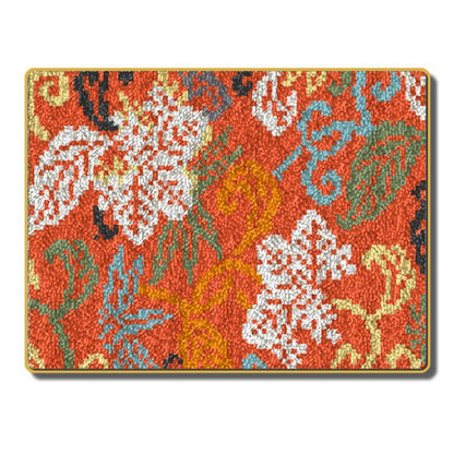 tapis enfant - fleurs des champs – broderie artisanale douce & lavable | KidsMat