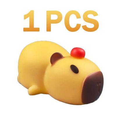 lampe capybara coucher - mini veilleuse silicone enfant 8,5 cm 
