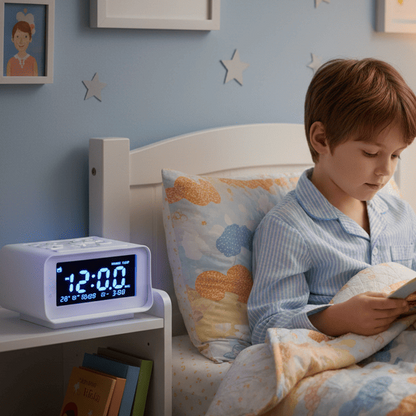 lecture nocturne enfant avec radio reveil bluetooth enfant bluetooth mirorclock