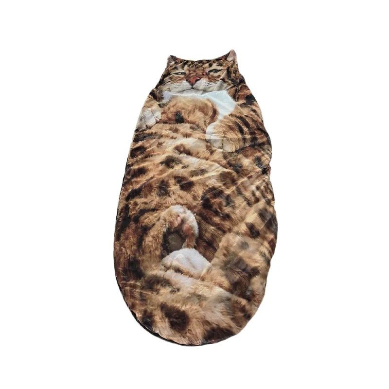 sac de couchage chat peluche enfant – enveloppant & ultra doux | SleepingBag™