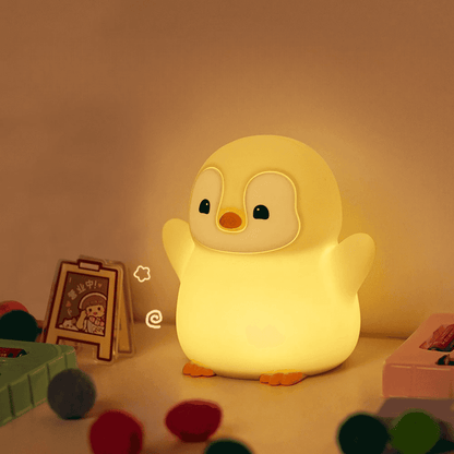 mignon cadeau pingouin veilleuse enfant