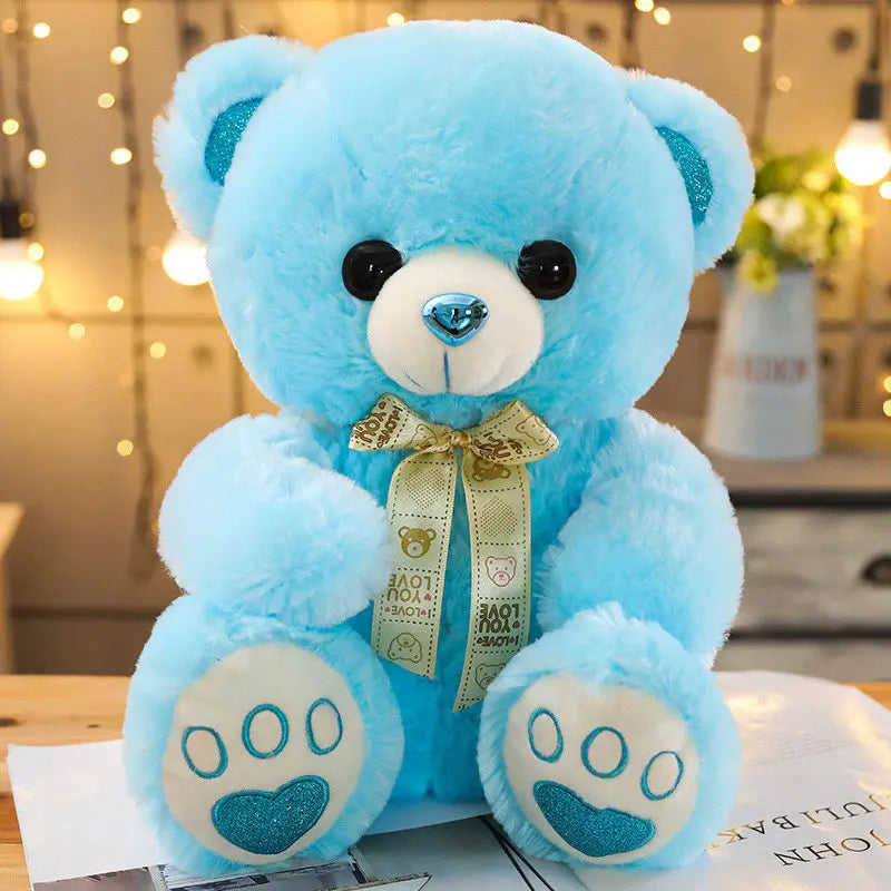 ours en peluche bleu muebearplush