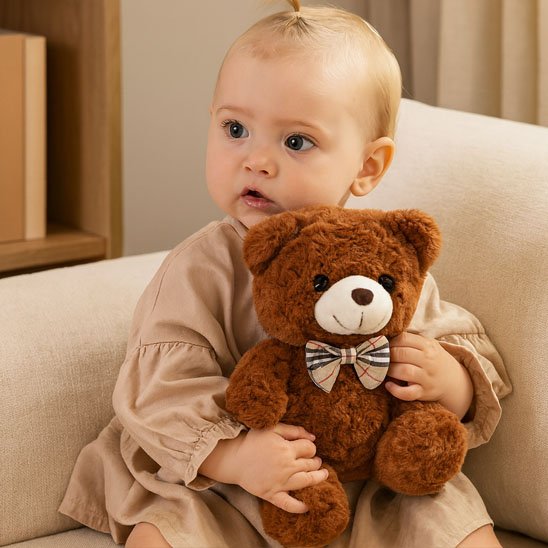 Ours en peluche brun