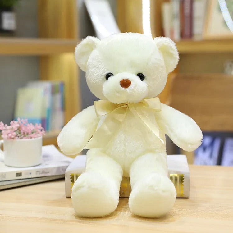 ours en peluche douxcalin blanc 30cm
