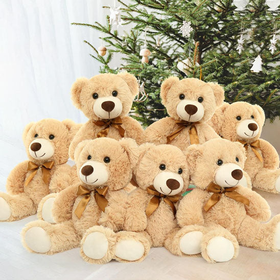 ours en peluche handmade beige