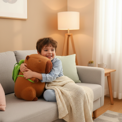 peluche capybara geante caresse enfant capydoux