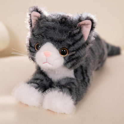 peluche chat - realiste gris | CatDoll - MUE - Mon Univers Enfant
