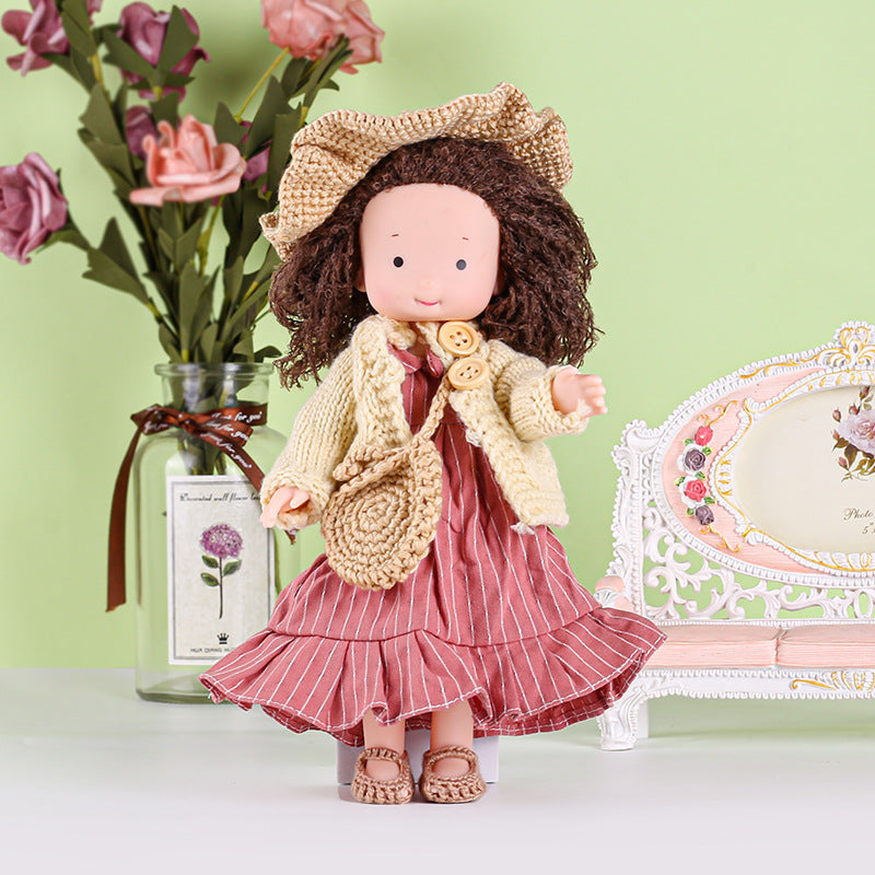 poupee en peluche handmade chic dame