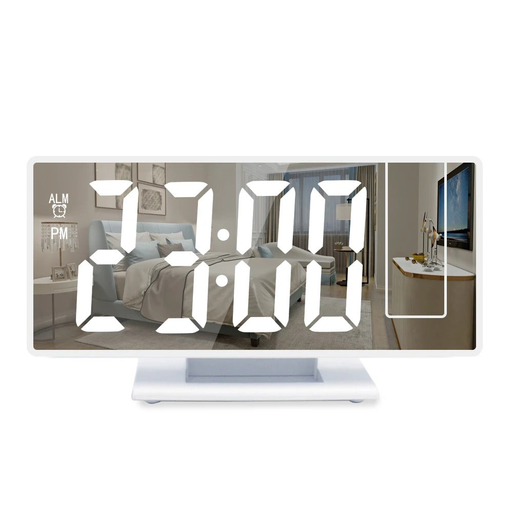 radio reveil projecteur zennuit blanc