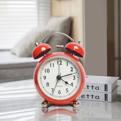 réveil analogique métal rétro silencieux pour enfant – horloge quartz bureau - Mon Univers Enfant