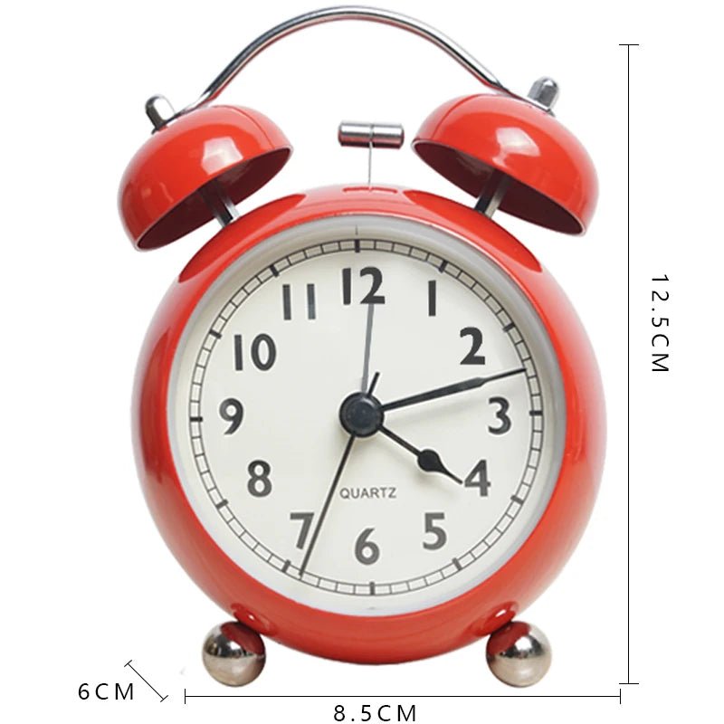 réveil analogique métal rétro silencieux pour enfant – horloge quartz bureau - Mon Univers Enfant