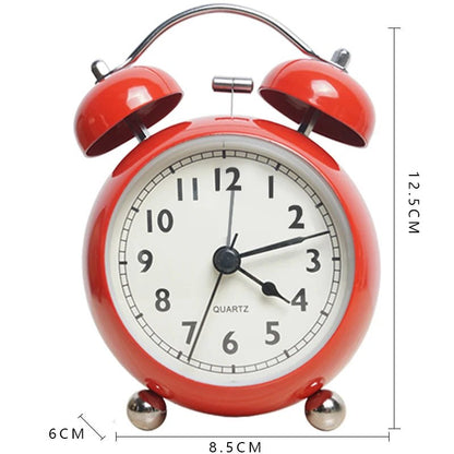 réveil analogique métal rétro silencieux pour enfant – horloge quartz bureau - Mon Univers Enfant