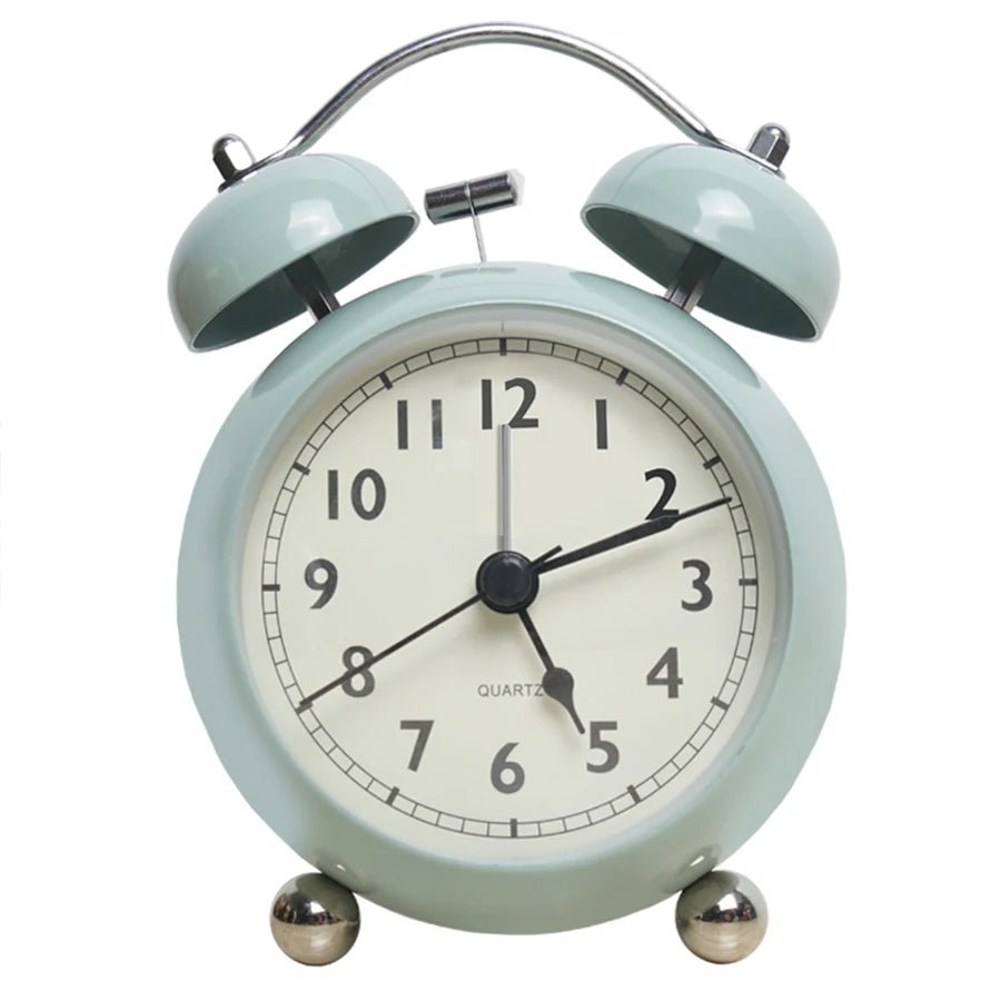 réveil analogique métal rétro silencieux pour enfant – horloge quartz bureau - Mon Univers Enfant