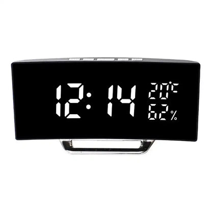 reveil horloge miroir électronique enfant – réveil numérique led avec affichage miroir