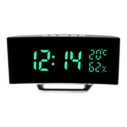 reveil horloge miroir électronique enfant – réveil numérique led avec affichage miroir