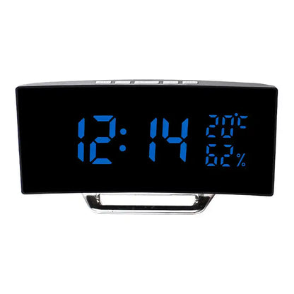 reveil horloge miroir électronique enfant – réveil numérique led avec affichage miroir