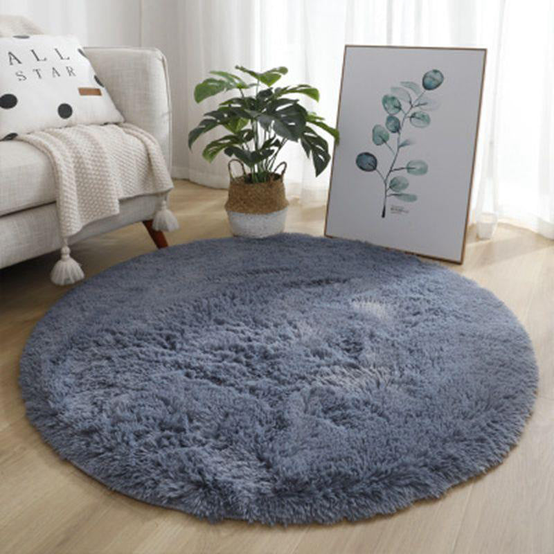 tapis chambre enfant rond bleu foncé RondCarpet