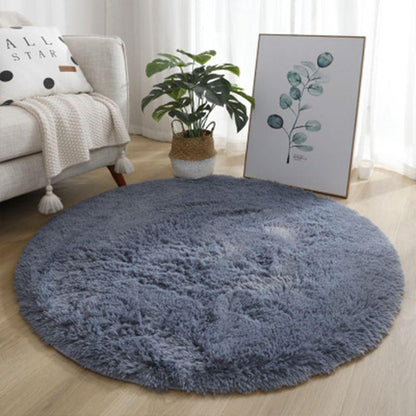 tapis chambre enfant rond bleu foncé RondCarpet