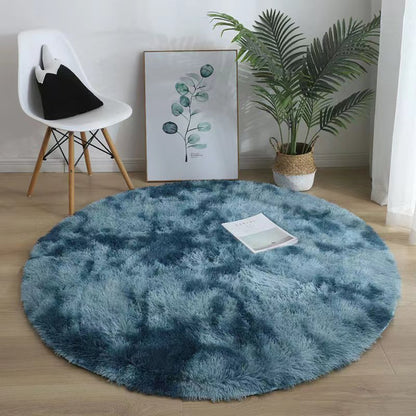 tapis chambre enfant rond bleu marine RondCarpet