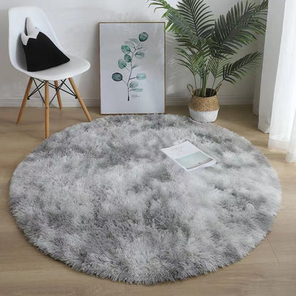 tapis chambre enfant rond gris claire RondCarpet