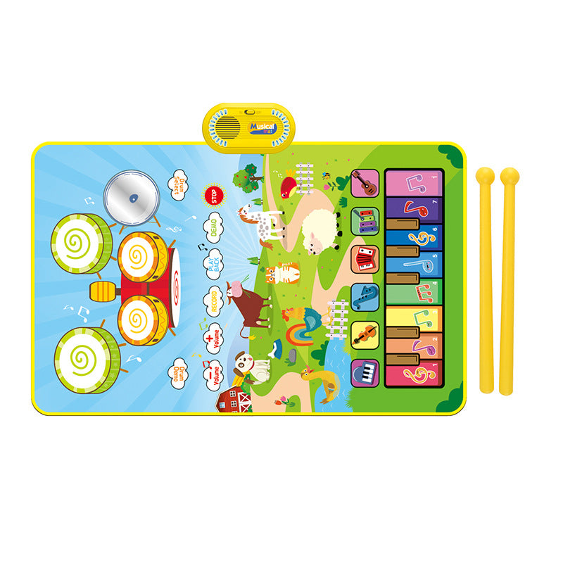 tapis de jeu musical jaune