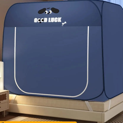 tente de lit enfant yourte bedyurt rectangulaire bleu